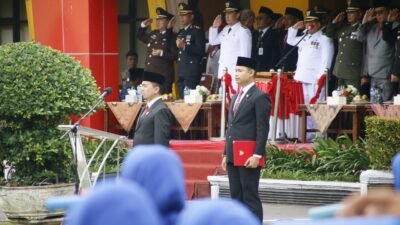 Ketua DPRD Agam H. Ilham, Lc. MA Hadiri Upacara HUT RI ke-80 di Lapangan Kantor Bupati